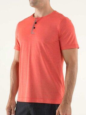 LULULEMON three hit henley men's t-shirt XL